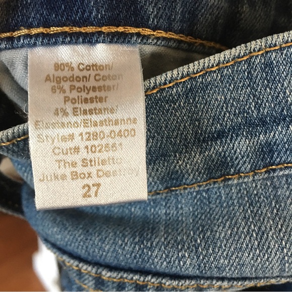 Current/Elliott The Stiletto Jeans in Jukebox Destroy - Picture 9 of 10